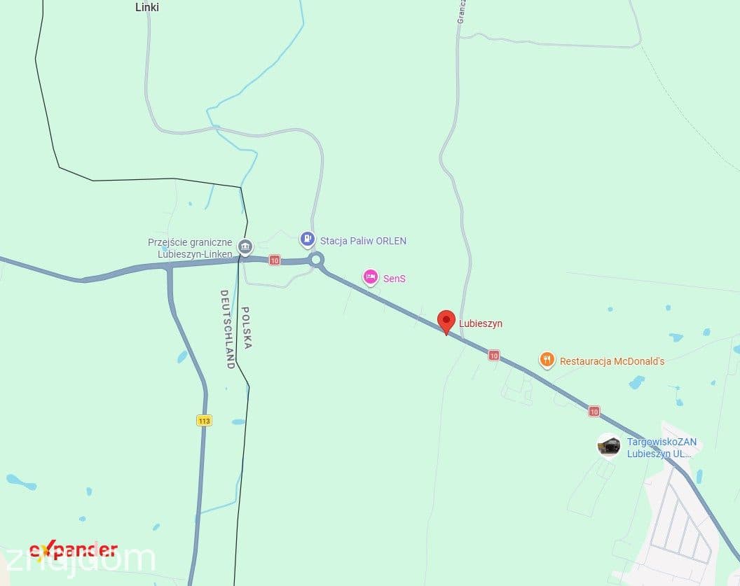 Działka inwestycyjna handlowo-usługowa przy granicy Lubieszyn WZ na 1250 m² PU - zdjęcie 2