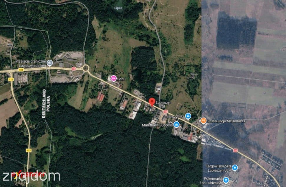 Działka inwestycyjna handlowo-usługowa przy granicy Lubieszyn WZ na 1250 m² PU - zdjęcie 3