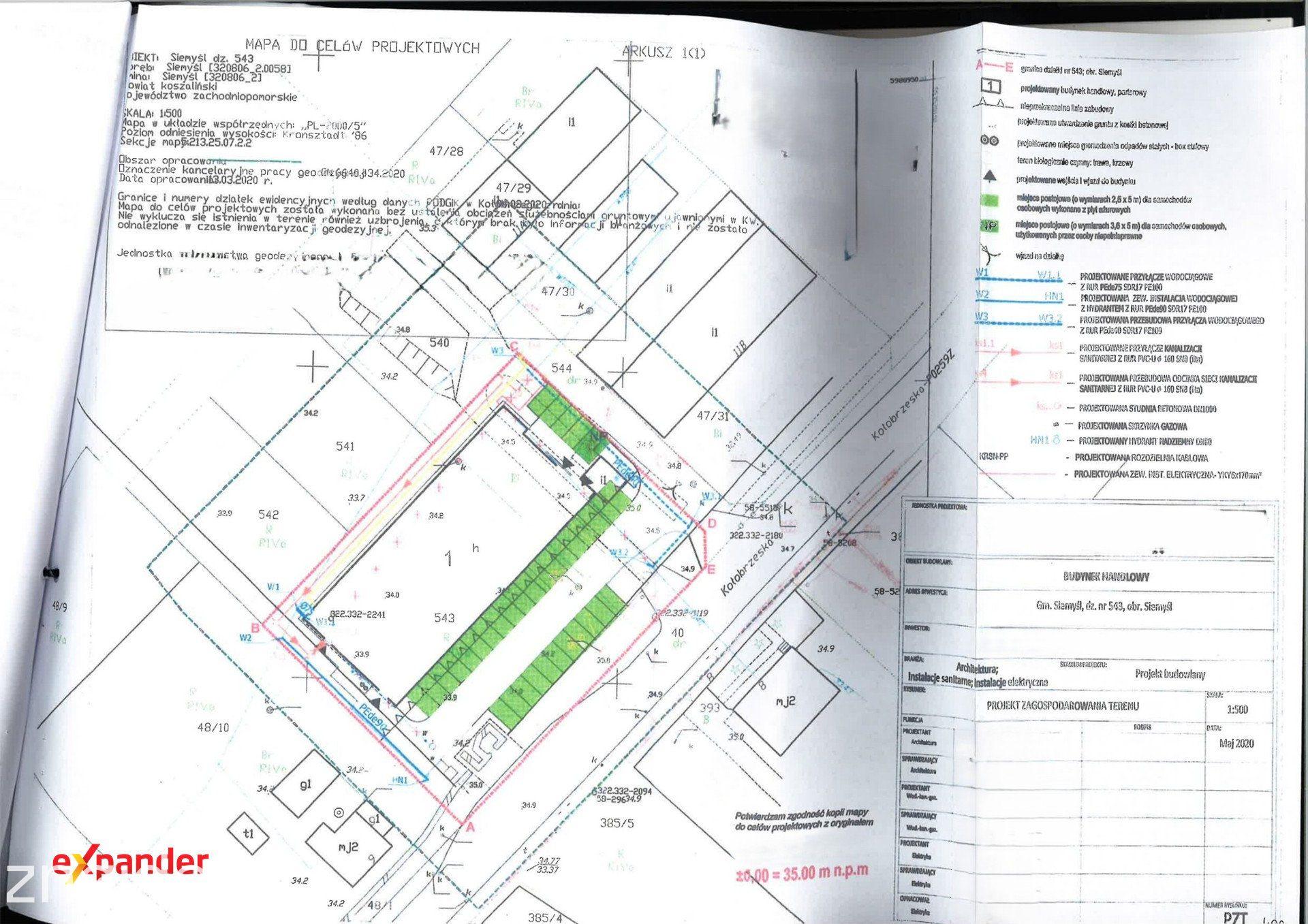 Działka komercyjna 2752 m² z PNB / market, dyskont / k. Kołobrzegu - zdjęcie 2