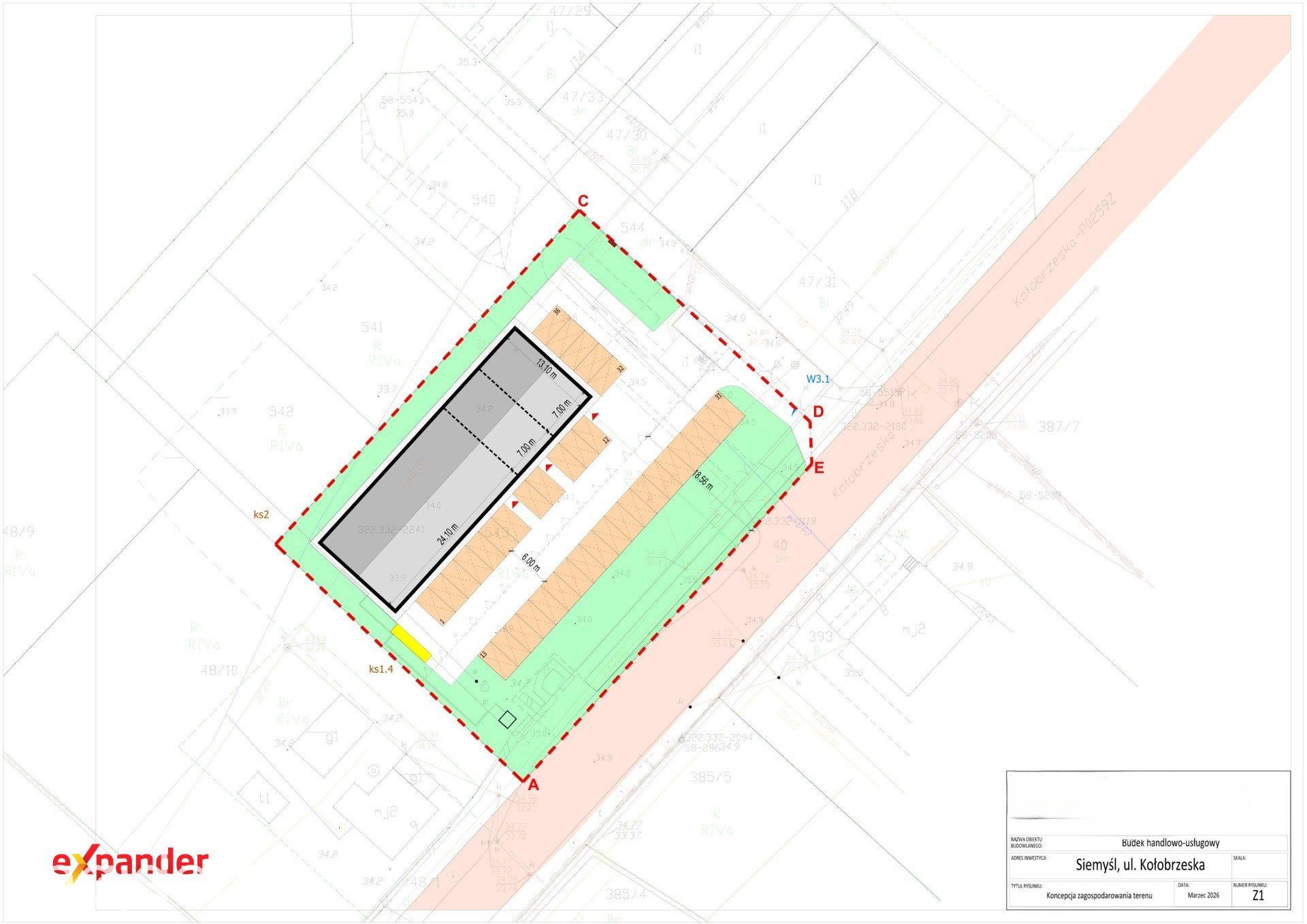 Działka komercyjna 2752 m² z PNB / market, dyskont / k. Kołobrzegu - zdjęcie 3
