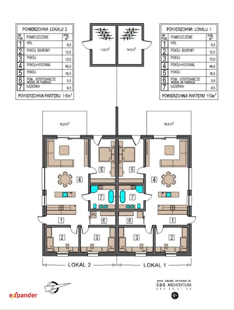 Dom parterowy 124 m² | Salon 46 m² | Działka 570 m² - zdjęcie 23