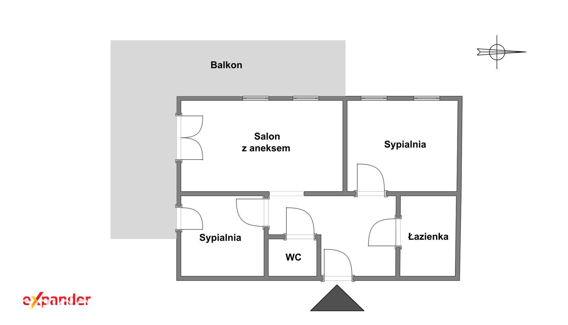 3 pokoje 59m2 | Sławin Wędrowna | Parter - zdjęcie 25