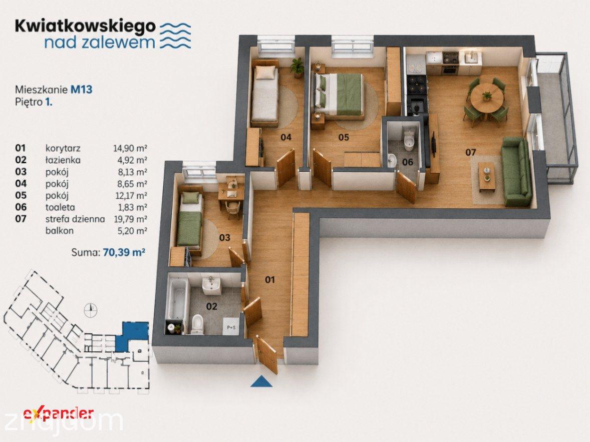 Komfortowe mieszkanie nad Zalewem, ul. Kwiatkowskiego, Nowa Dęba - zdjęcie 10