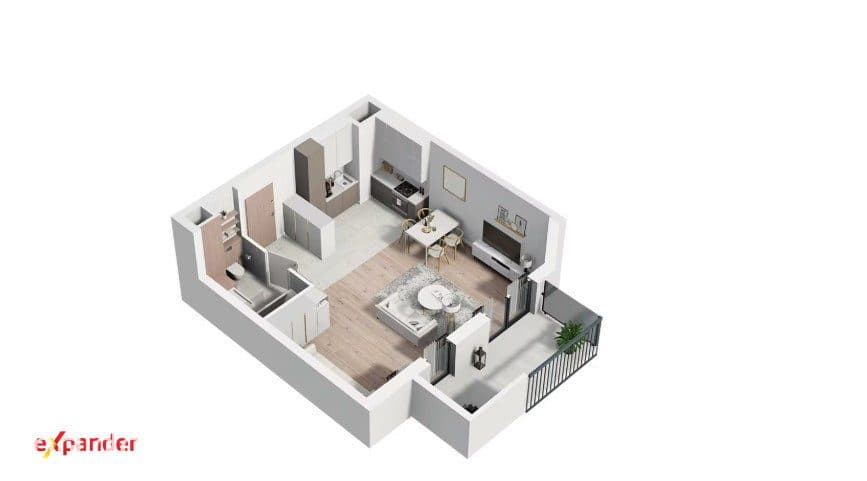 3 pokoje | Jeżyce | taras + ogródek | Smart Home - zdjęcie 12