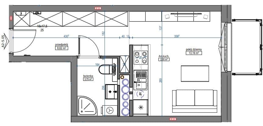 Dla Studenta | Balkon | Kawalerka gotowa do odbioru - zdjęcie 7