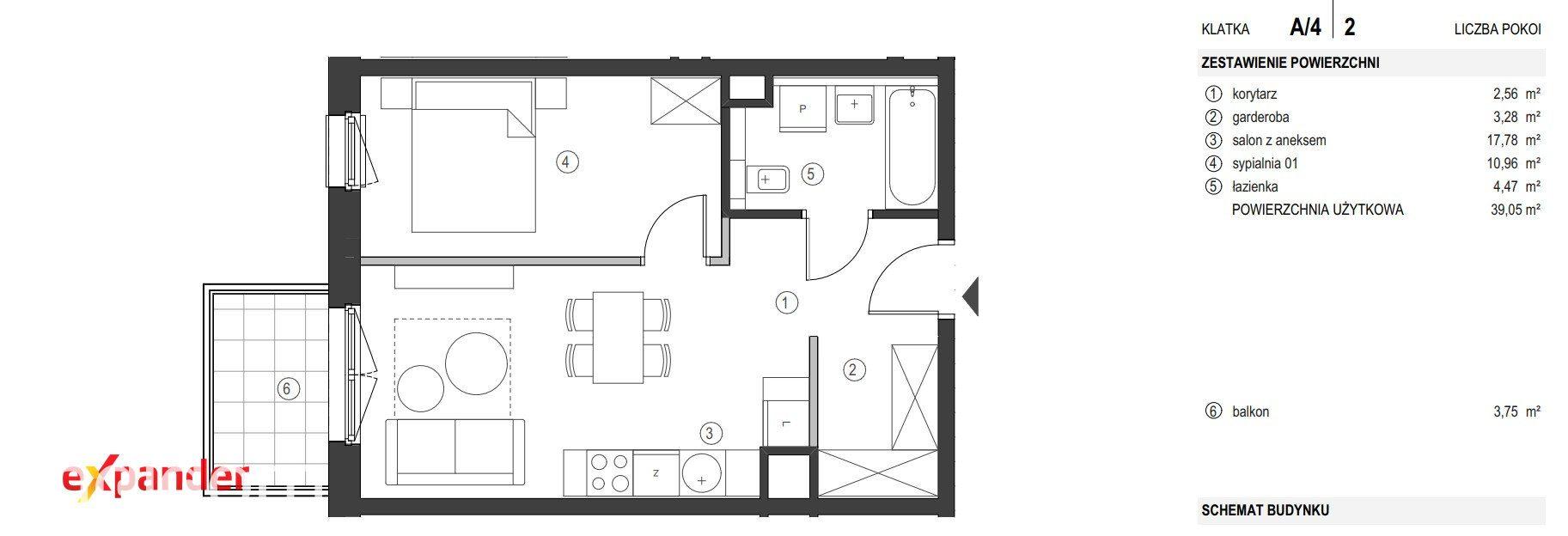 2 pokoje | Garderoba | Balkon | 503 tys. - zdjęcie 11