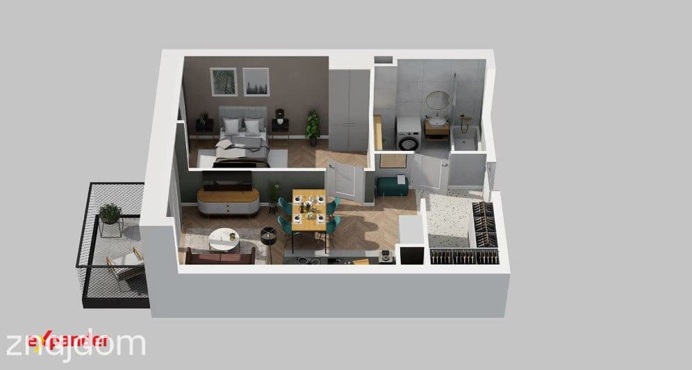 2 pokoje | Garderoba | Balkon | 503 tys. - zdjęcie 9