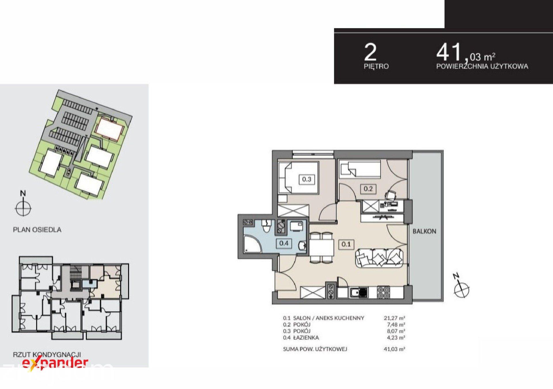 3 pokoje - duży balkon - kameralne osiedle - zdjęcie 10