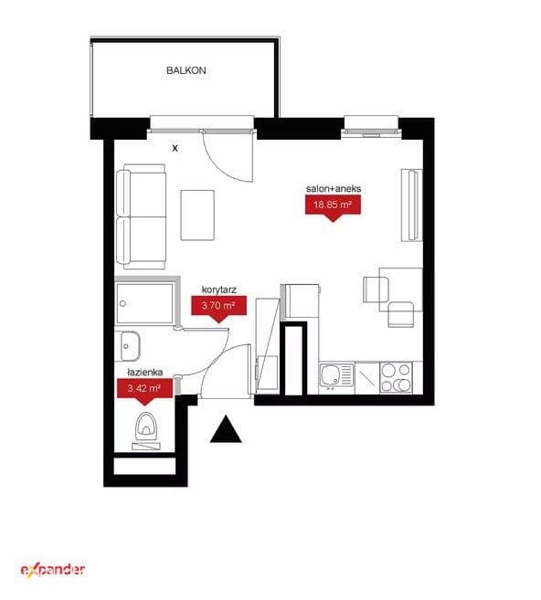 Nowa Kawalerka / Nowoczesna inwestycja/Balkon - zdjęcie 3