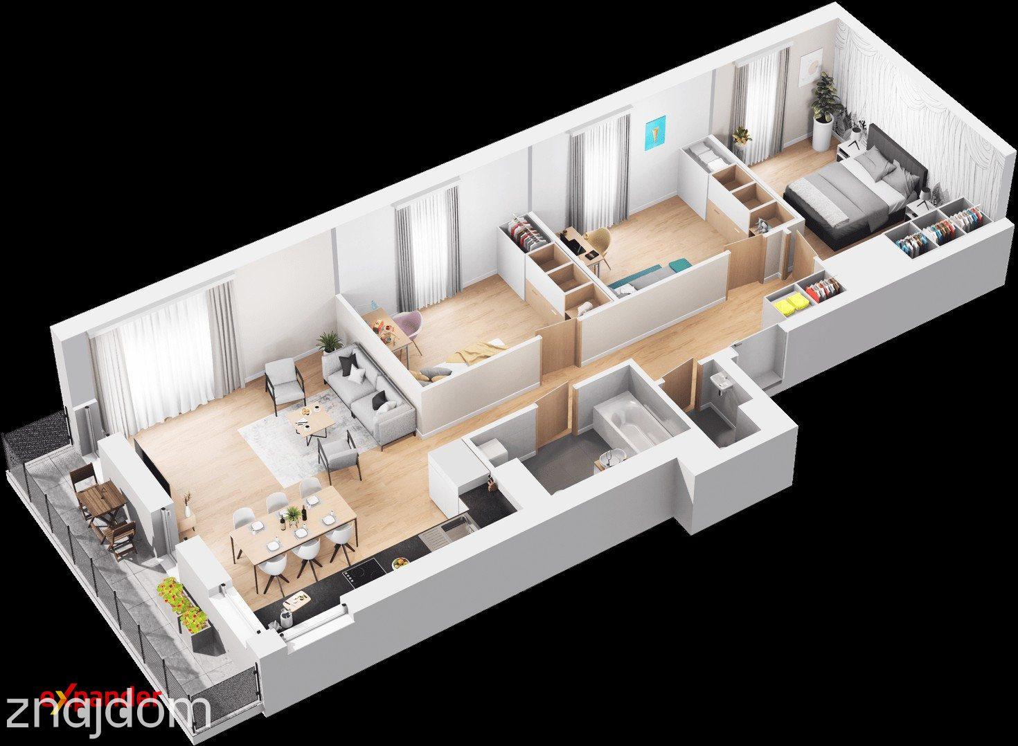 GOTOWE do odbioru 4pokoje 77mkw/ Balkon - zdjęcie 13