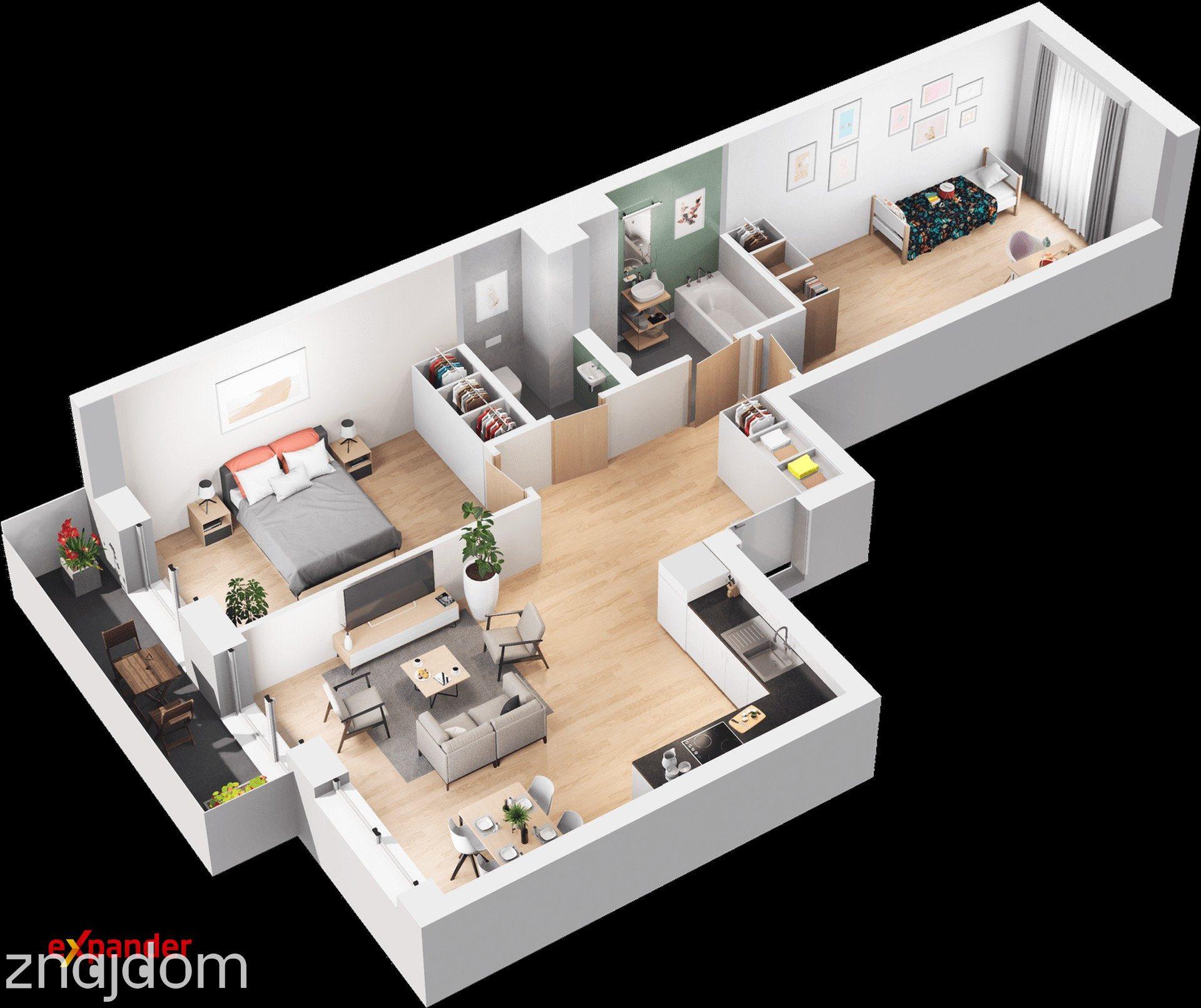 GOTOWE do odbioru 3pokoje 65mkw/ Balkon - zdjęcie 10