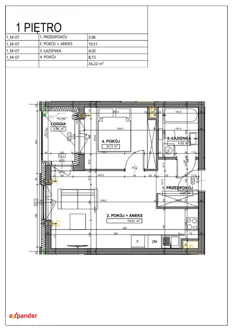 Nowy Apartament 2-pokoje z loggią obok Skytower Centrum - zdjęcie 8