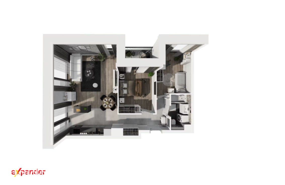 3 pokoje | Centrum | 63 m² | Odbiór w tym roku - zdjęcie 8
