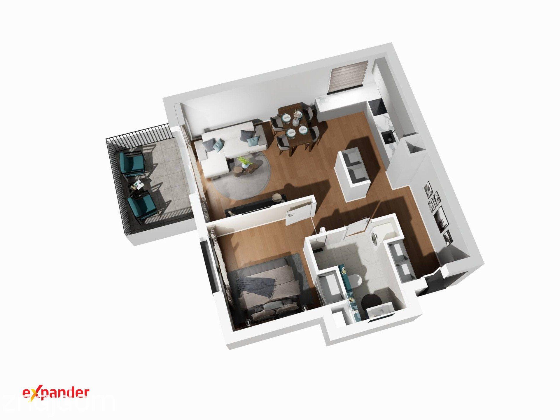 Przestronne 2 pokoje 50 m² | balkon | I piętro | gotowe do odbioru - zdjęcie 13