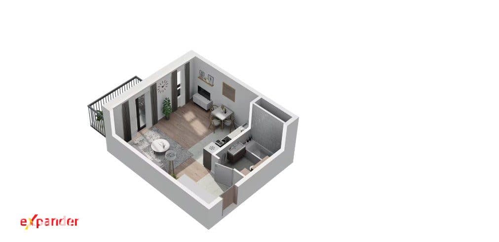 Kawalerka | Jeżyce | 4 piętro | Loggia - zdjęcie 10