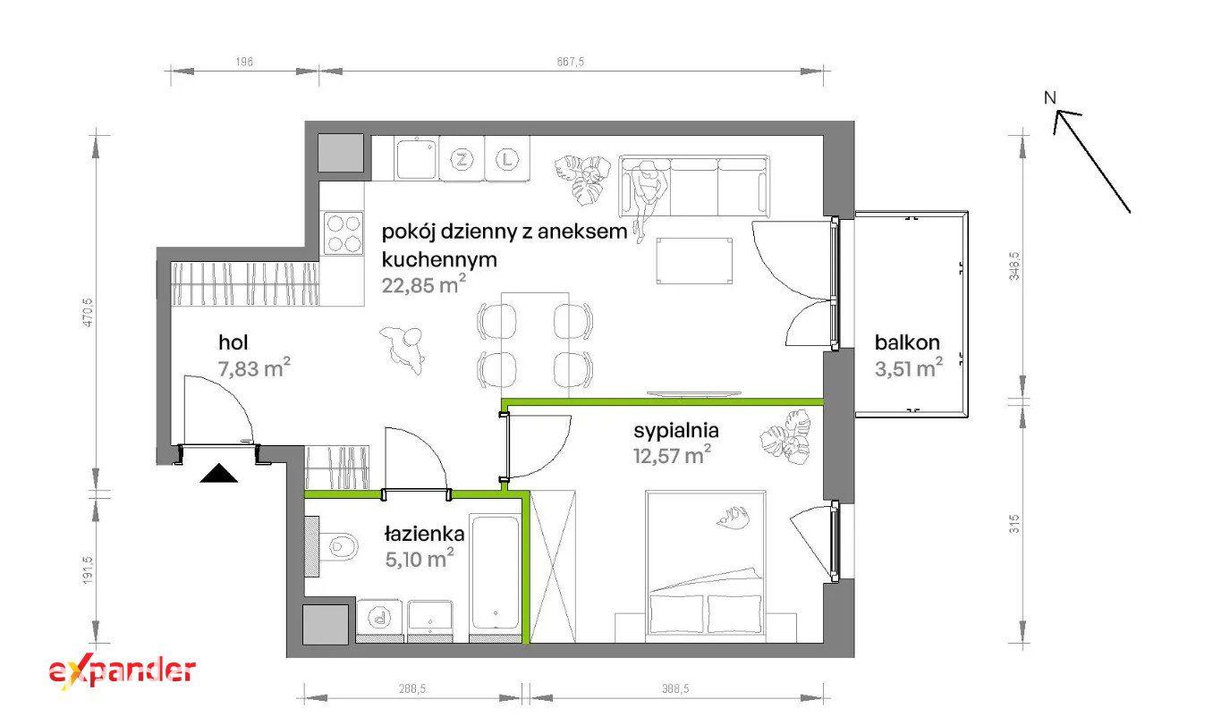 49 m² | Blisko lasu | Świetna komunikacja - zdjęcie 2