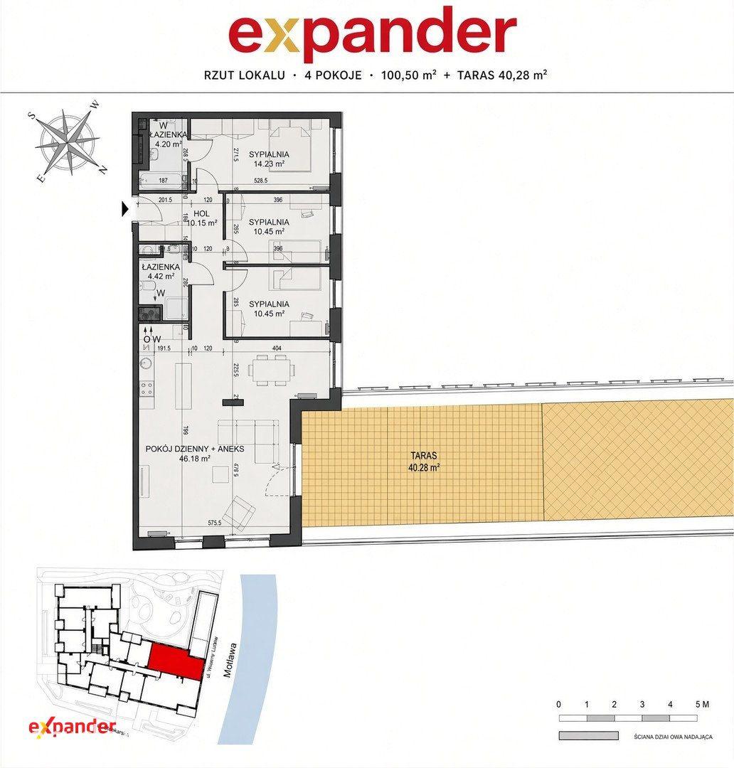 4 pok. 100 m² + taras 40 m² nad Motławą - zdjęcie 15