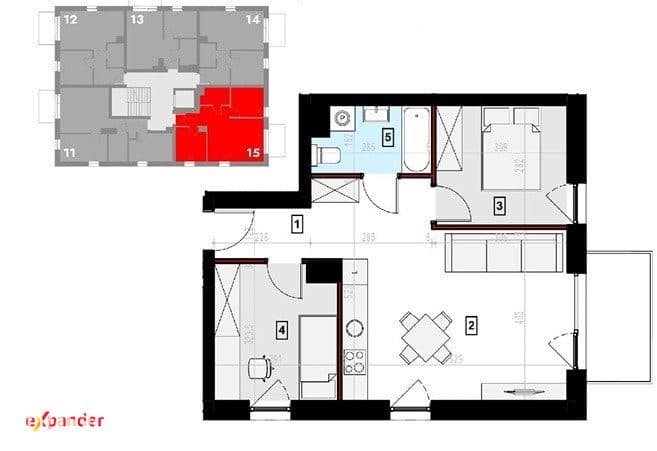 Gotowy apartament 3-pok z ogrzewaniem podłogowym - zdjęcie 22