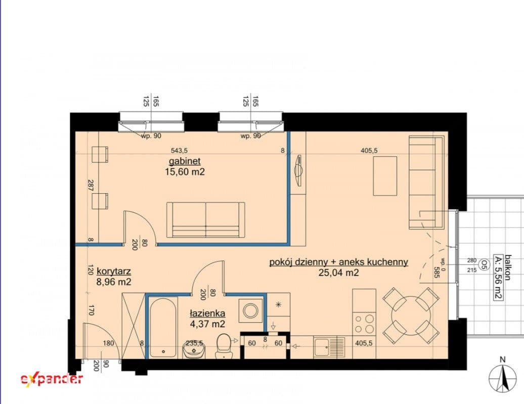 Przestronne 54 m² z balkonem | gotowe do odbioru - zdjęcie 8