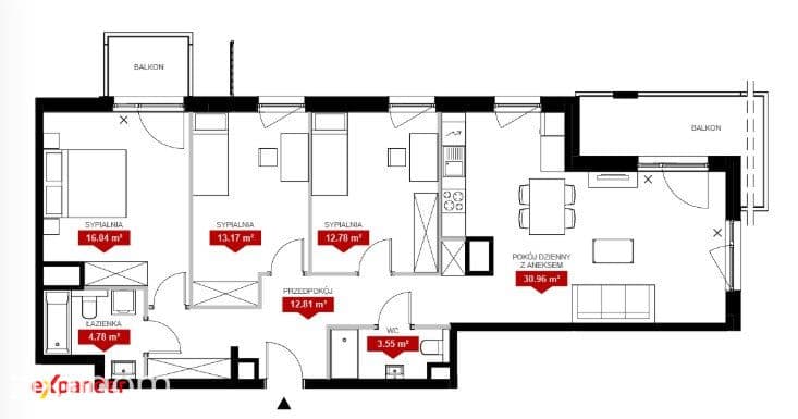 5 pok. apartament z widokiem w gotowej inwestycji - zdjęcie 22