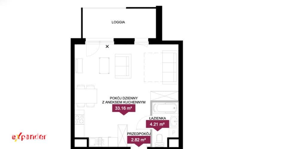 40,2 m² z dużą loggią I Jeżyce - zdjęcie 17
