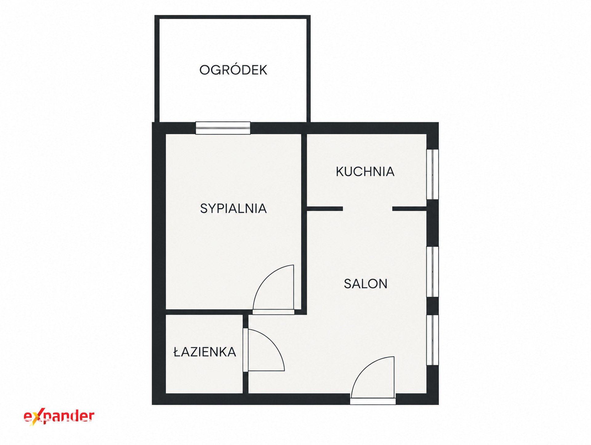 2 pokoje 34,58 m² / parter / ogródek - zdjęcie 12