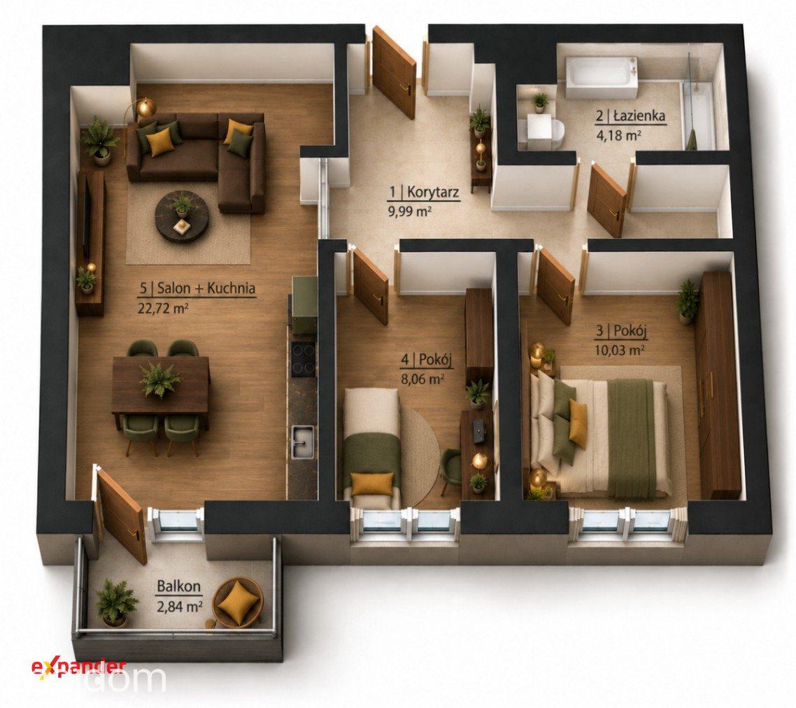 3 pokoje | GOTOWE do odbioru | Dla Rodziny | Spokojna Okolica | Balkon - zdjęcie 9