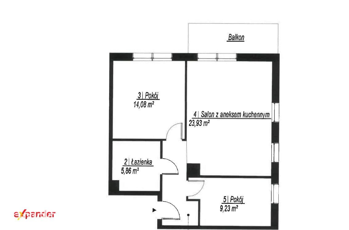 Narożne 3 pokoje ok. 60 m² | balkon | szybki odbiór - zdjęcie 7