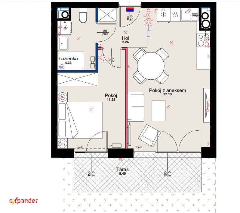 2 pokoje | Odbiór jeszcze w tym roku I 40m2 + taras 8,40m2 - zdjęcie 12