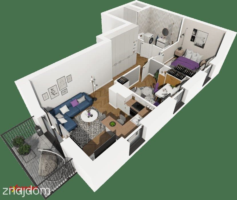 Nowe 3 pokoje | 49,31 m² | balkon | 2 piętro | Polesie | bez PCC i prowizji - zdjęcie 3
