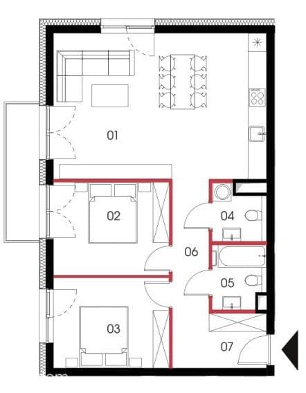 RABAT! | Dla Rodziny | 3 Pokoje | Balkon | Winogrady - zdjęcie 7