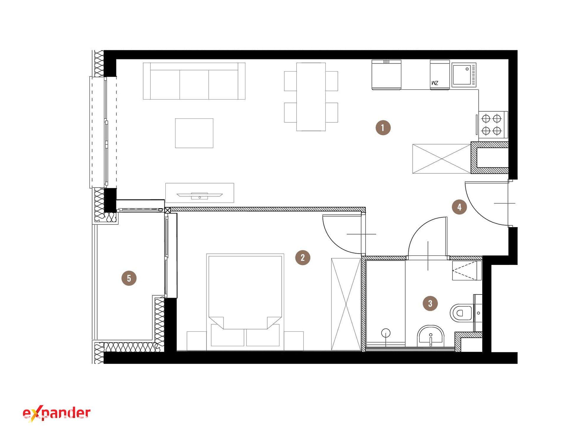 Nowe 2 pokoje w centrum Łodzi | 40,31 m² | Balkon | bez PCC i prowizji - zdjęcie 11