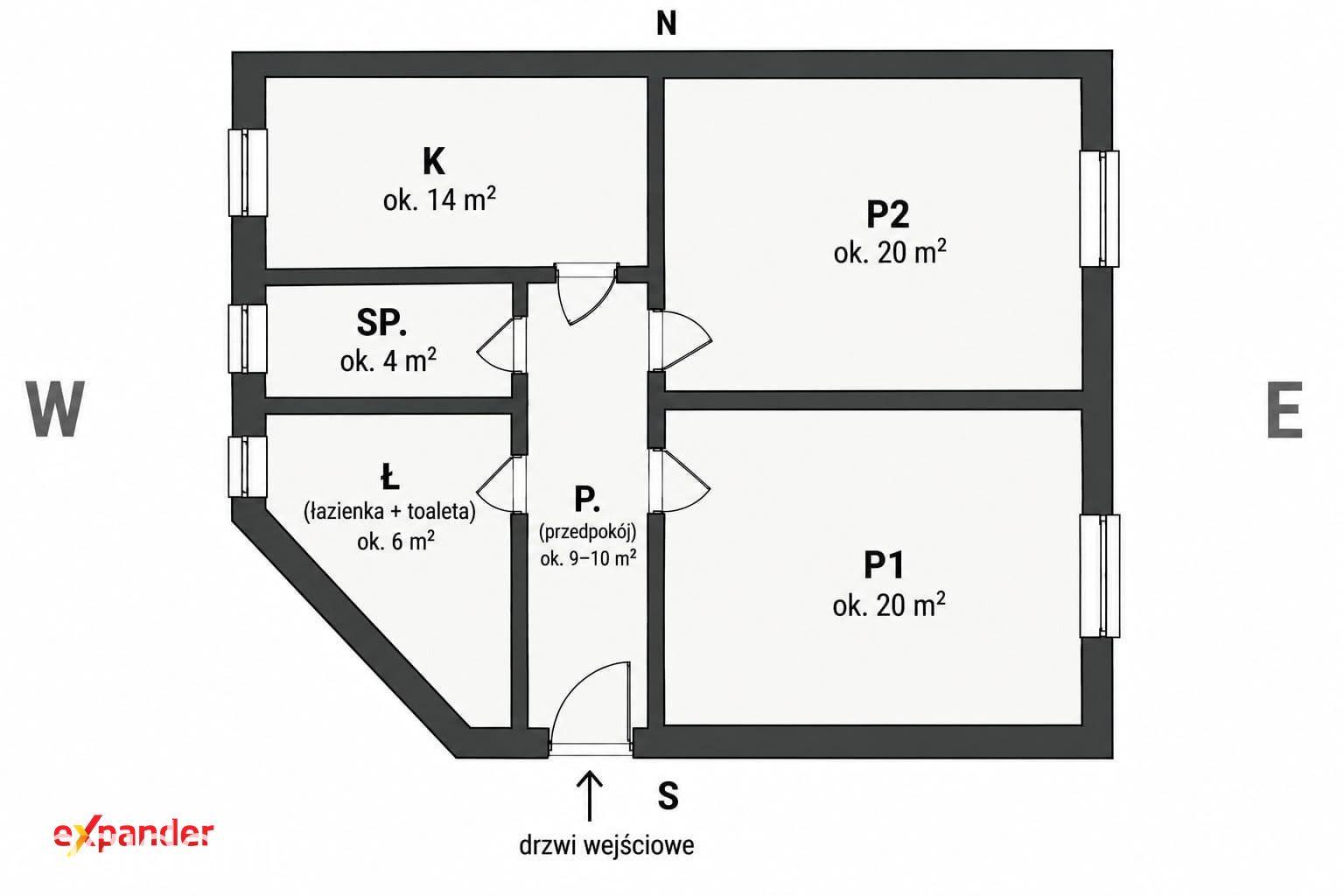 Przestronne 71 m² z wysokimi sufitami – ul. Krótka, Chorzów (Do zamieszkania) - zdjęcie 7