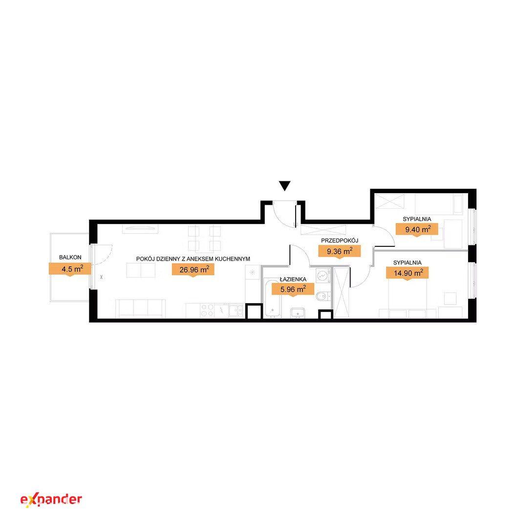 Nowe 3 pokoje | 66,58 m² | odbiór w tym roku | Widzew | bez PCC i prowizji - zdjęcie 5