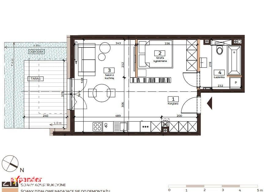 Nowa kawalerka z ogródkiem | 41,60 m² | odbiór w tym roku | Widzew | bez PCC i prowizji - zdjęcie 6