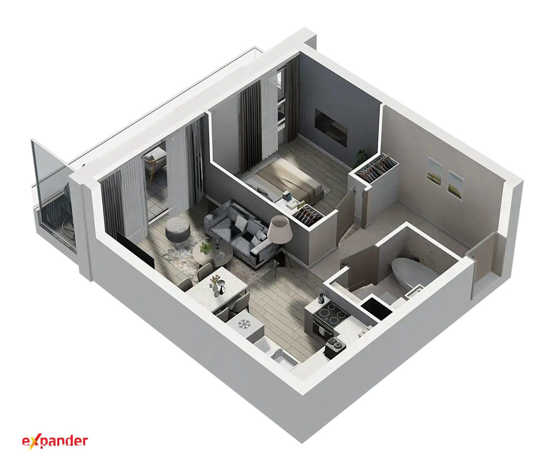 NOWA INWESTYCJA! 2 pokoje, 1 piętro 37,22 m2 os. Mokre - zdjęcie 10