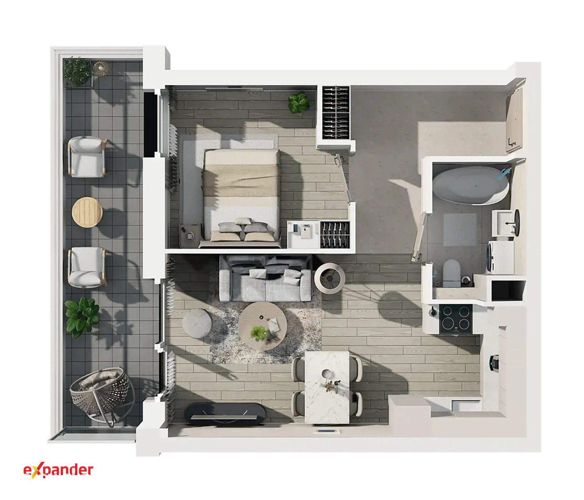 NOWA INWESTYCJA! 2 pokoje, 1 piętro 37,22 m2 os. Mokre - zdjęcie 8