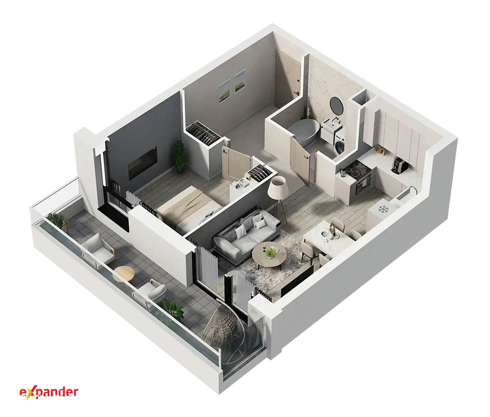 NOWA INWESTYCJA! 2 pokoje, 1 piętro 37,22 m2 os. Mokre - zdjęcie 9