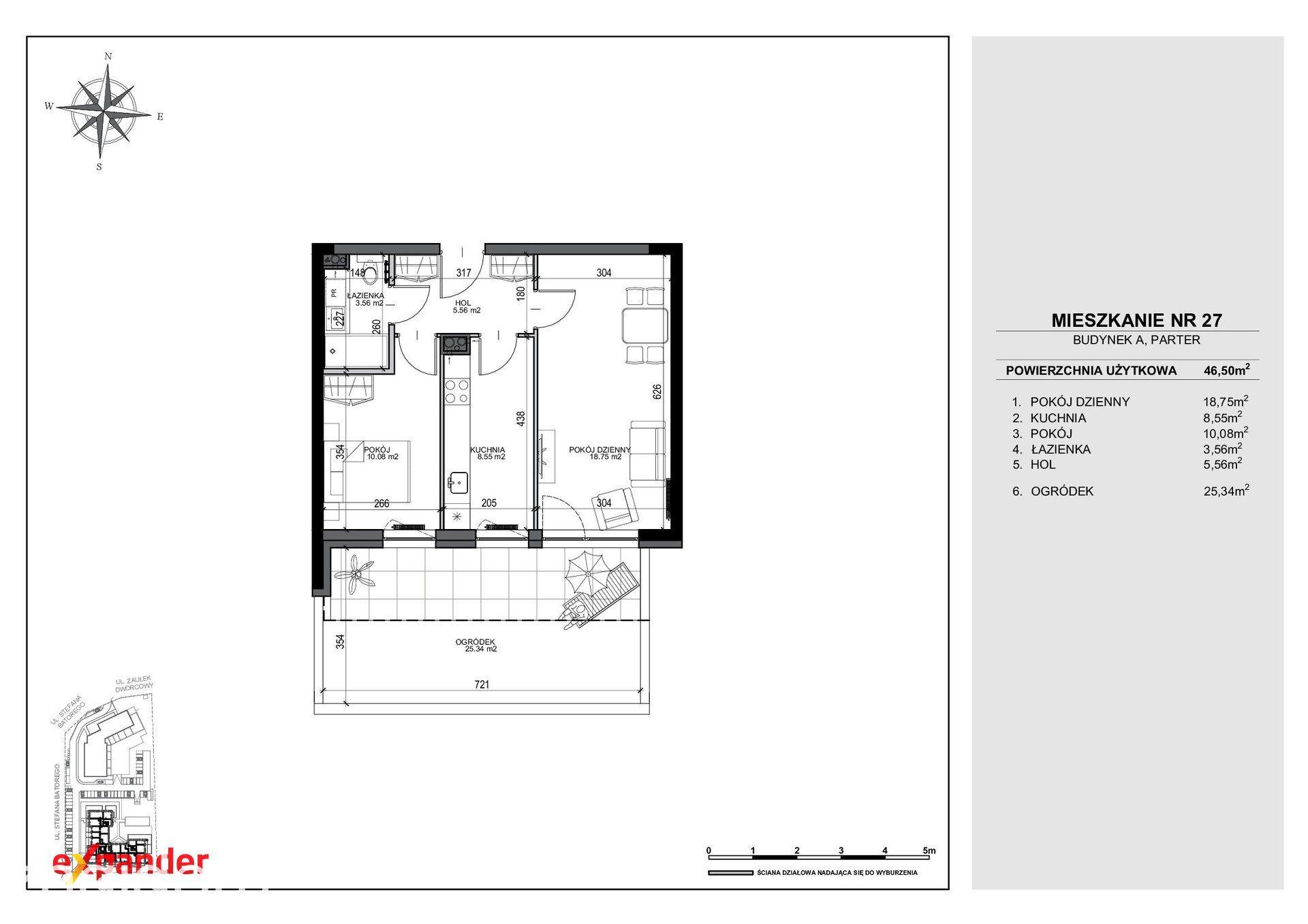 NOWA INWESTYCJA! 2 pokoje + ogródek; 46,50 m2 os. Mokre - zdjęcie 11