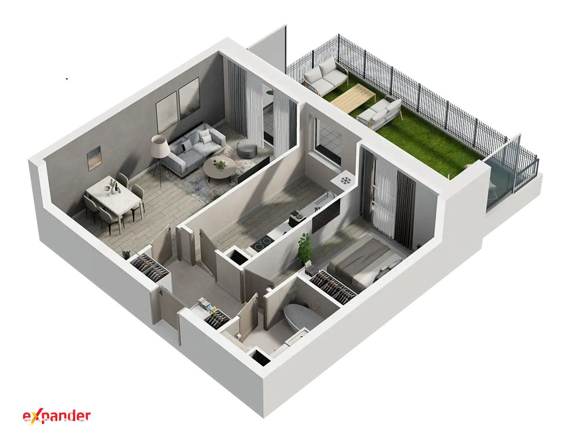 NOWA INWESTYCJA! 2 pokoje + ogródek; 46,50 m2 os. Mokre - zdjęcie 8