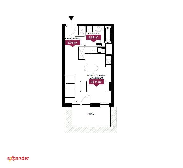 Kawalerka z balkonem | Jeżyce | Smart Home | - zdjęcie 13