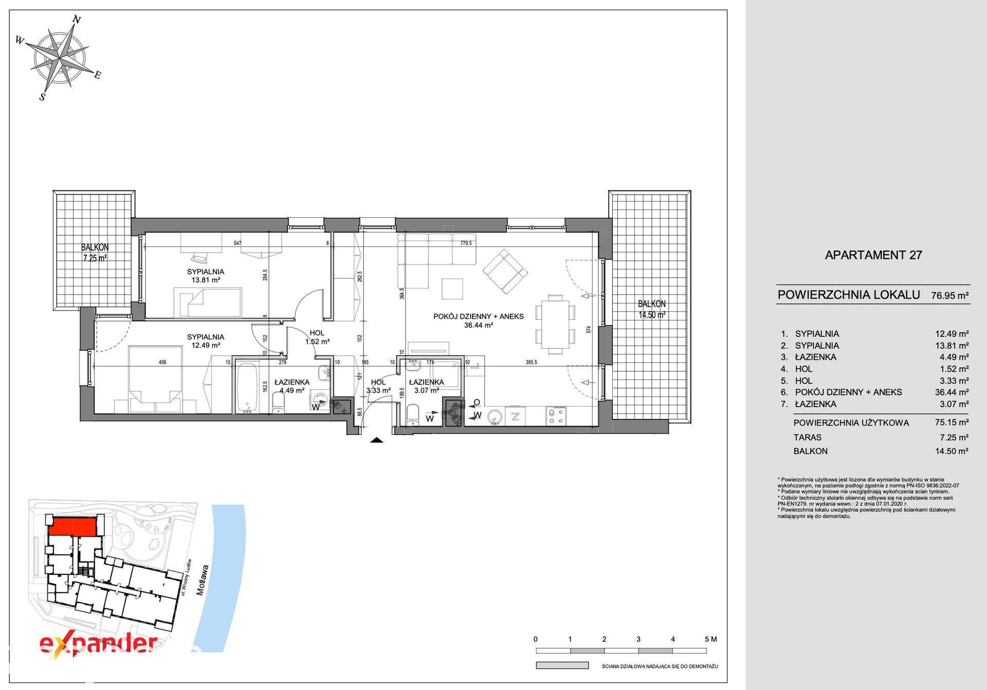 Apartament 3 pokojowy - pierwsza linia brzegowa Motławy - zdjęcie 10