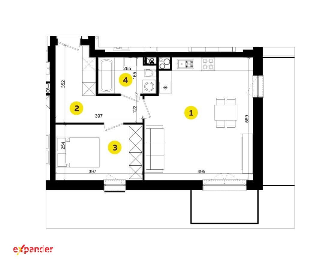 PROMOCJA Nowe 2 pokoje | 48,41 m² | balkon i taras | Teofilów | bez PCC i prowizji - zdjęcie 8