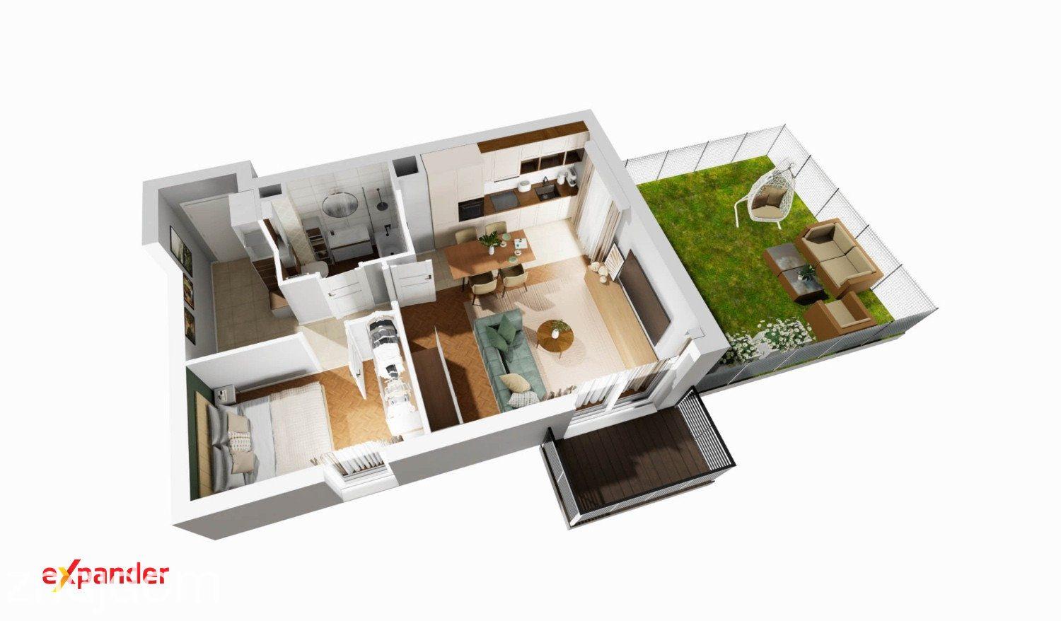 PROMOCJA Nowe 2 pokoje | 48,41 m² | balkon i taras | Teofilów | bez PCC i prowizji