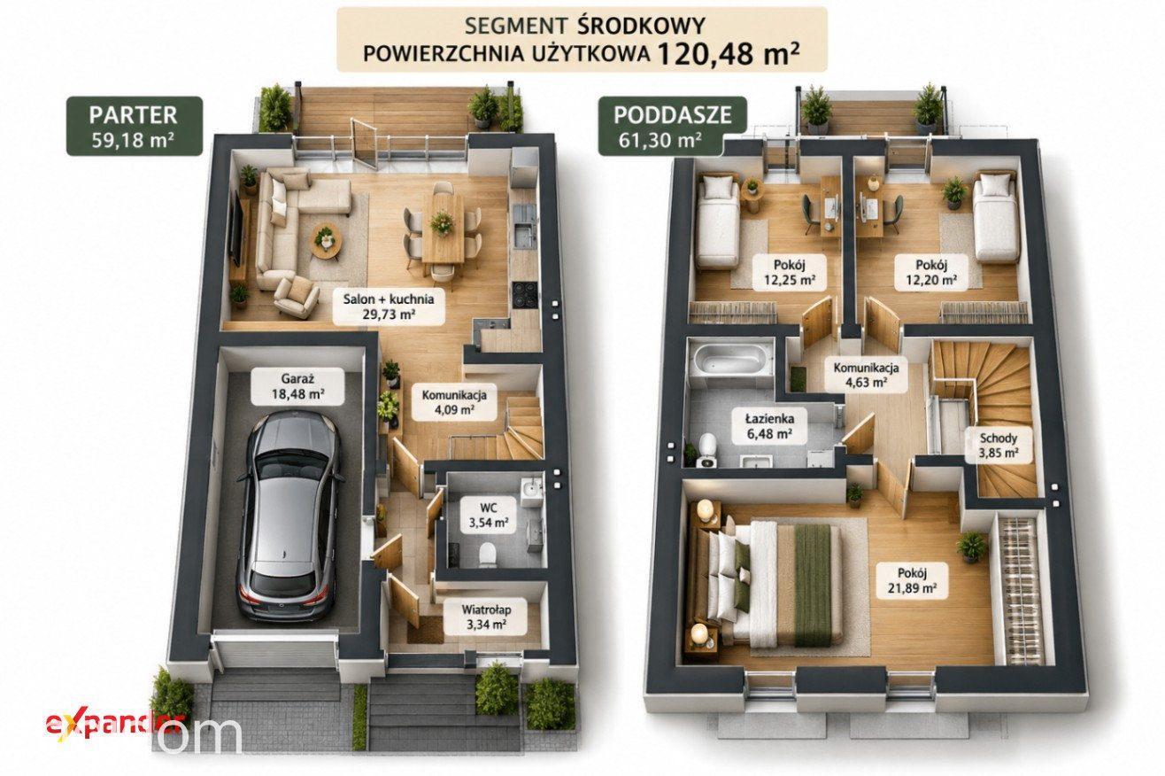 DOM W ZIELONEJ OKOLICY - wygodny układ wysoki standard - GARAŻ - zdjęcie 5