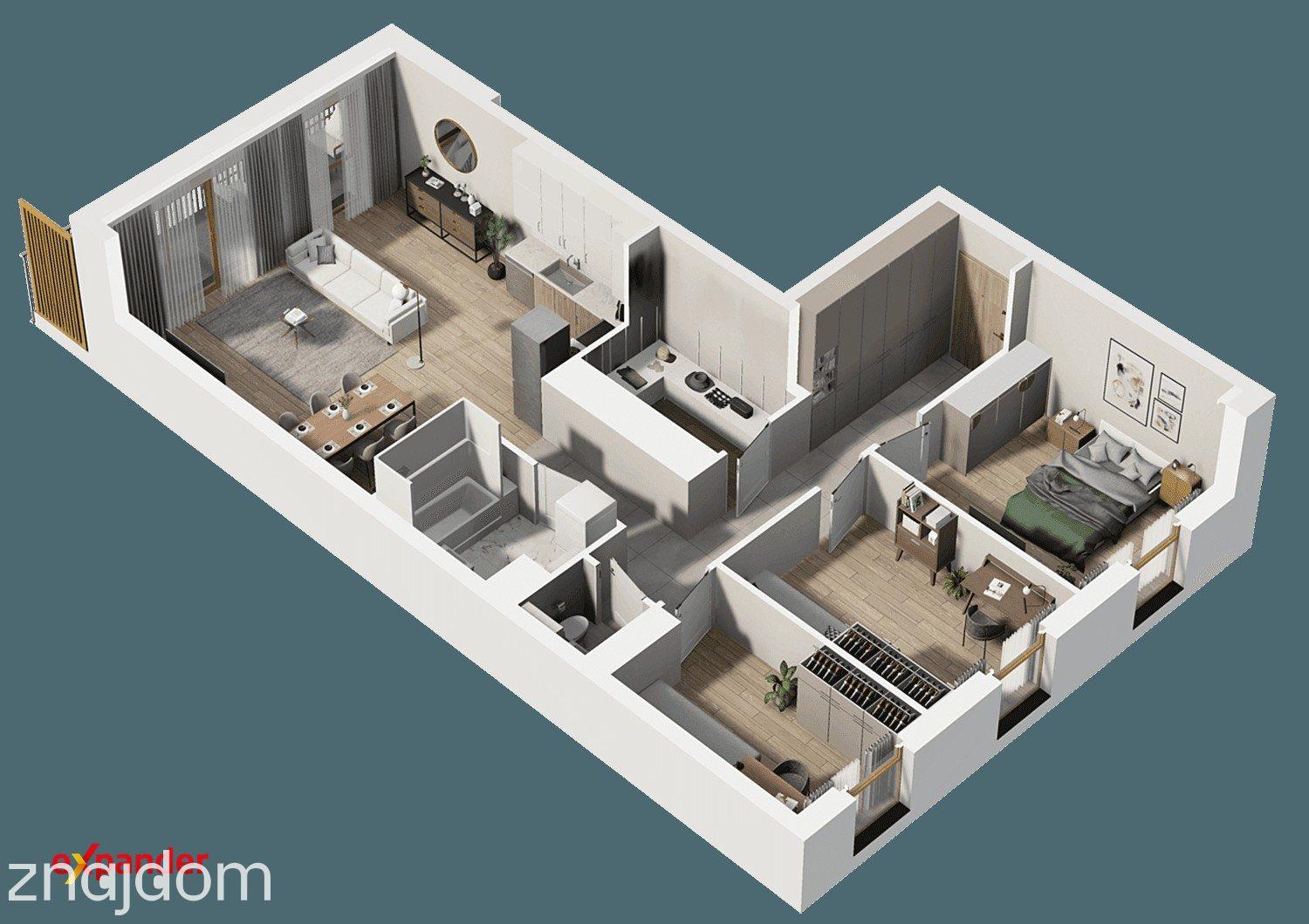 Nowa inwestycja! os. Mokre 4 pokoje 88,96 m2 + balkon - zdjęcie 11