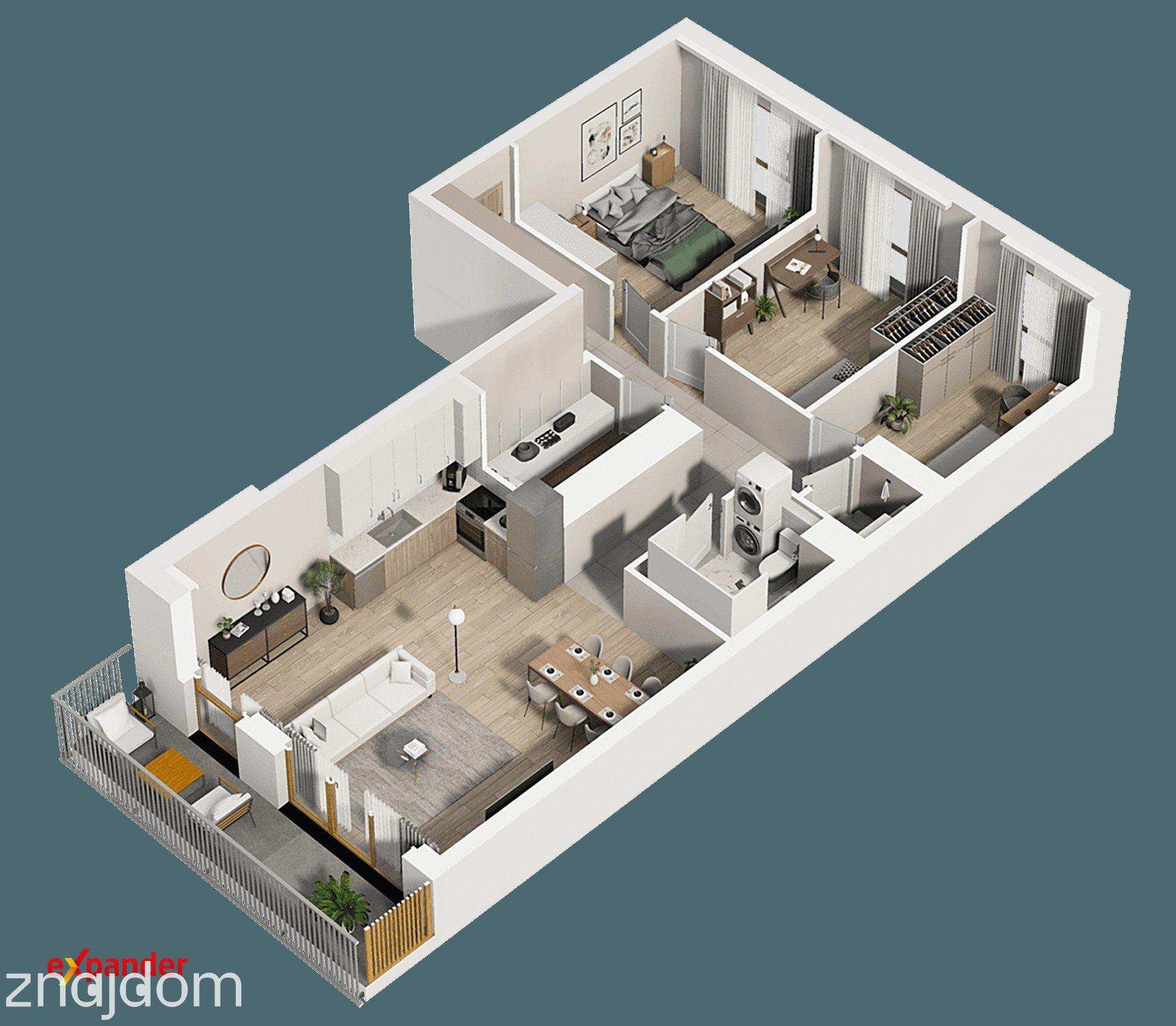 Nowa inwestycja! os. Mokre 4 pokoje 88,96 m2 + balkon - zdjęcie 13