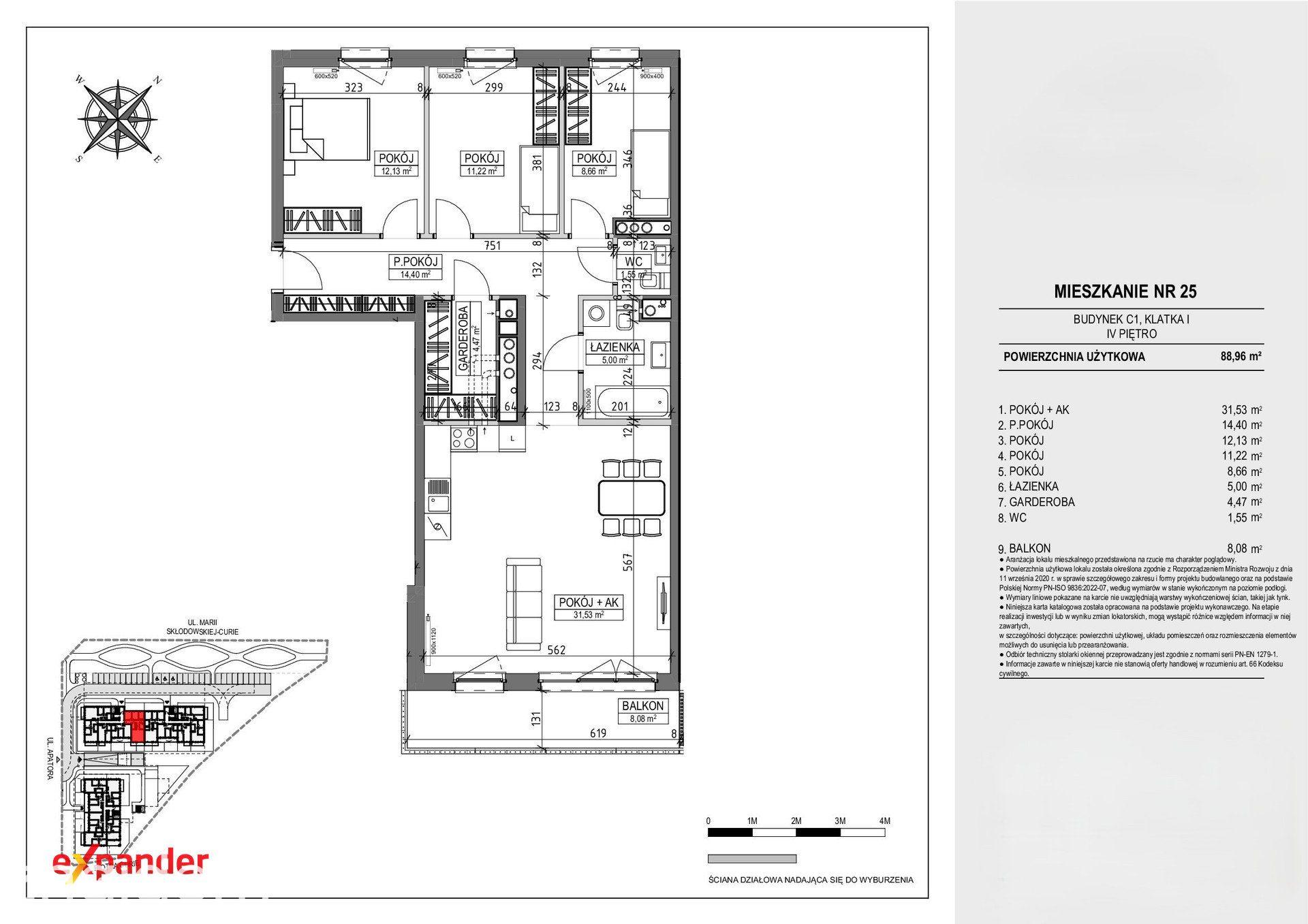 Nowa inwestycja! os. Mokre 4 pokoje 88,96 m2 + balkon - zdjęcie 14