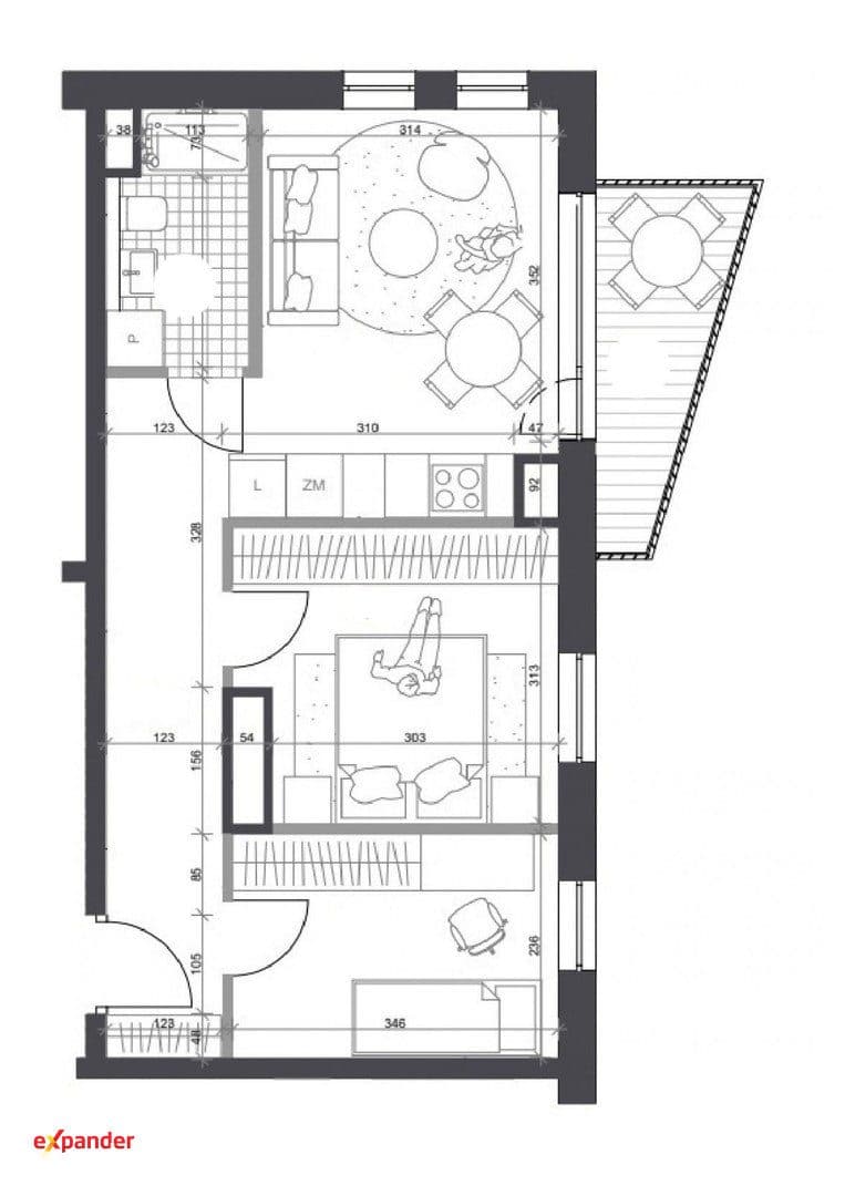 3 pokoje z antresolą | 45.10 m² | Katowice | 0% prowizji - zdjęcie 4