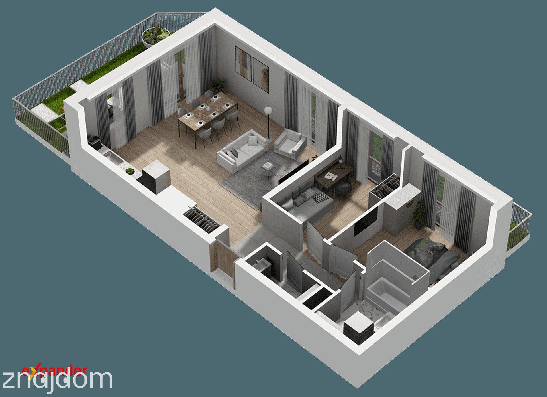 Nowa inwestycja! 3 pokoje 64,44 m2 + ogródek 40 m2 - zdjęcie 10